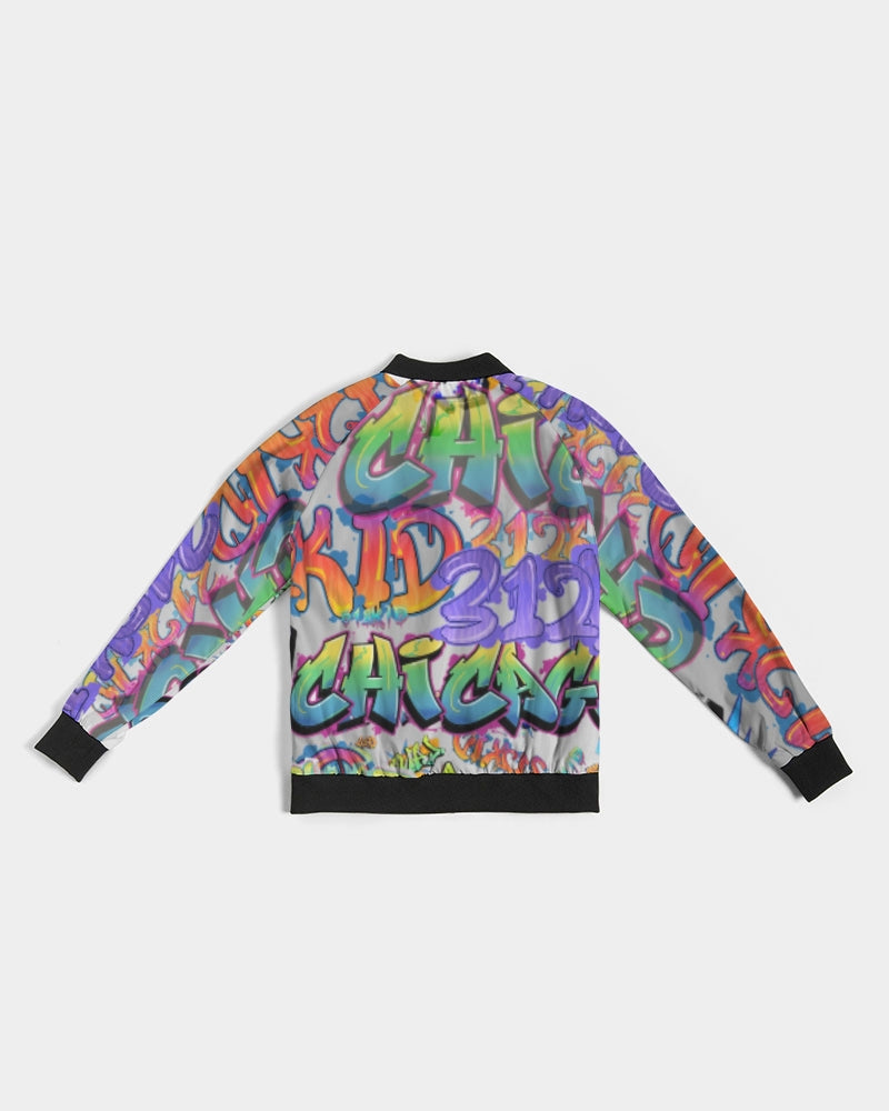 KC3 Kids Women's All-Over Print Bomber Jacket