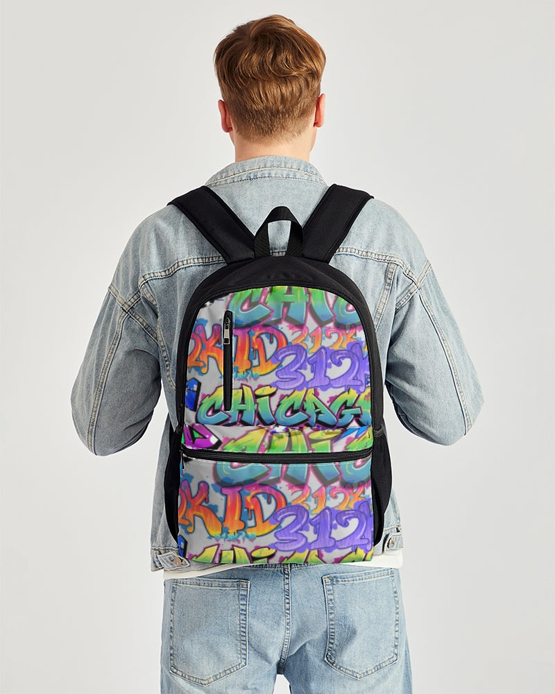 KC3 312kid Duo-Zip Front Canvas Backpack